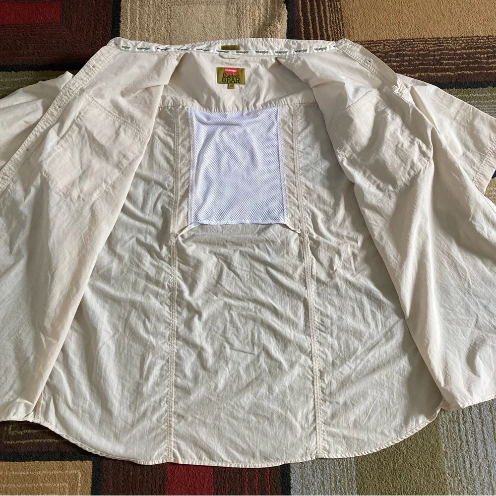 Wrangler Hero Outdoor Gear Button Up Shirt Short Sleeve Men's Sz 2XL Fishing - Picture 6 of 12